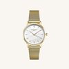 Rosefield Yellow Gold Mesh Bracelet Watch