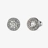 Guess Silver Tone Crystal Studs