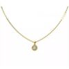 Guess Gold Plated Necklace Crystal Pendant