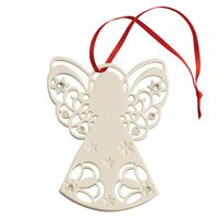 Belleek Living Angel with Gems Tree Ornament