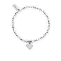 ChloBo Sterling Silver Cute Heart Charm Bracelet