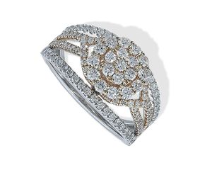 Diamond Cluster Ring