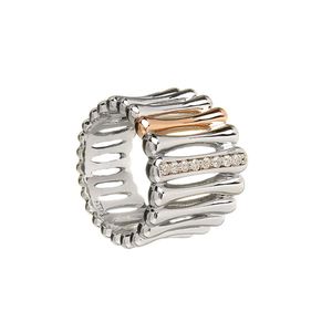 House of Lor Silver CZ Bar Ring (H20006)
