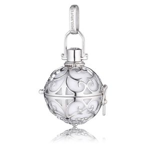 Engelsrufer Angel Whisperer Sterling Silver Medium White Soundball Pendant (ER-01-M)