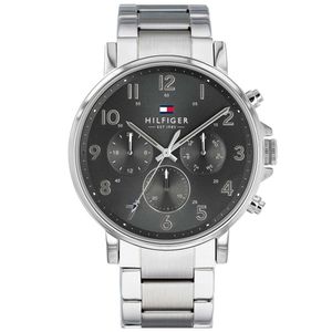 Tommy Hilfiger Gents Stainless Steel Black Chronograph Watch
