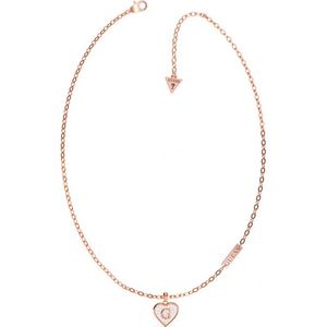 Guess G Shine Rose & Crystal Necklace
