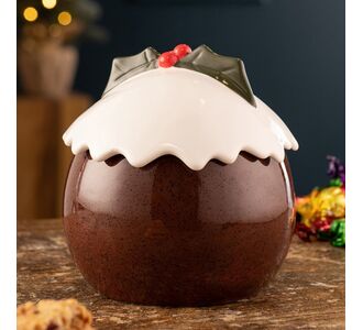 Christmas Pudding Sweet Jar