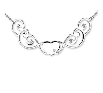 Newbridge Silverware Sweet Heart Necklace (N503)