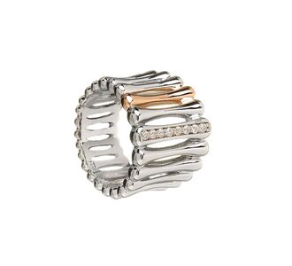 House of Lor Silver CZ Bar Ring (H20006)