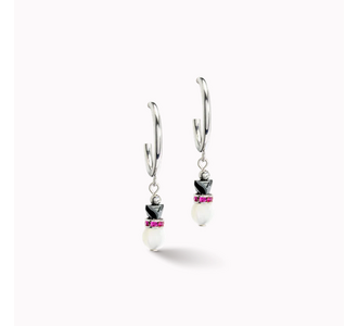 Coeur De Lion Creole Pink Drop Earrings