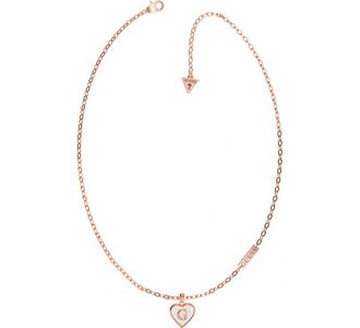 Guess G Shine Rose & Crystal Necklace