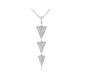 Waterford Silver 3 Triangle Pendant