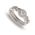 9 carat white gold bridal ring set