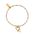 ChloBo Yellow Gold and Sterling Silver Interlocking Love Heart Bracelet​