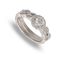 9 carat white gold bridal ring set