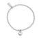ChloBo Sterling Silver Cute Puffed Heart Charm Bracelet