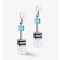 Coeur De Lion Nature Earrings in Blue and White